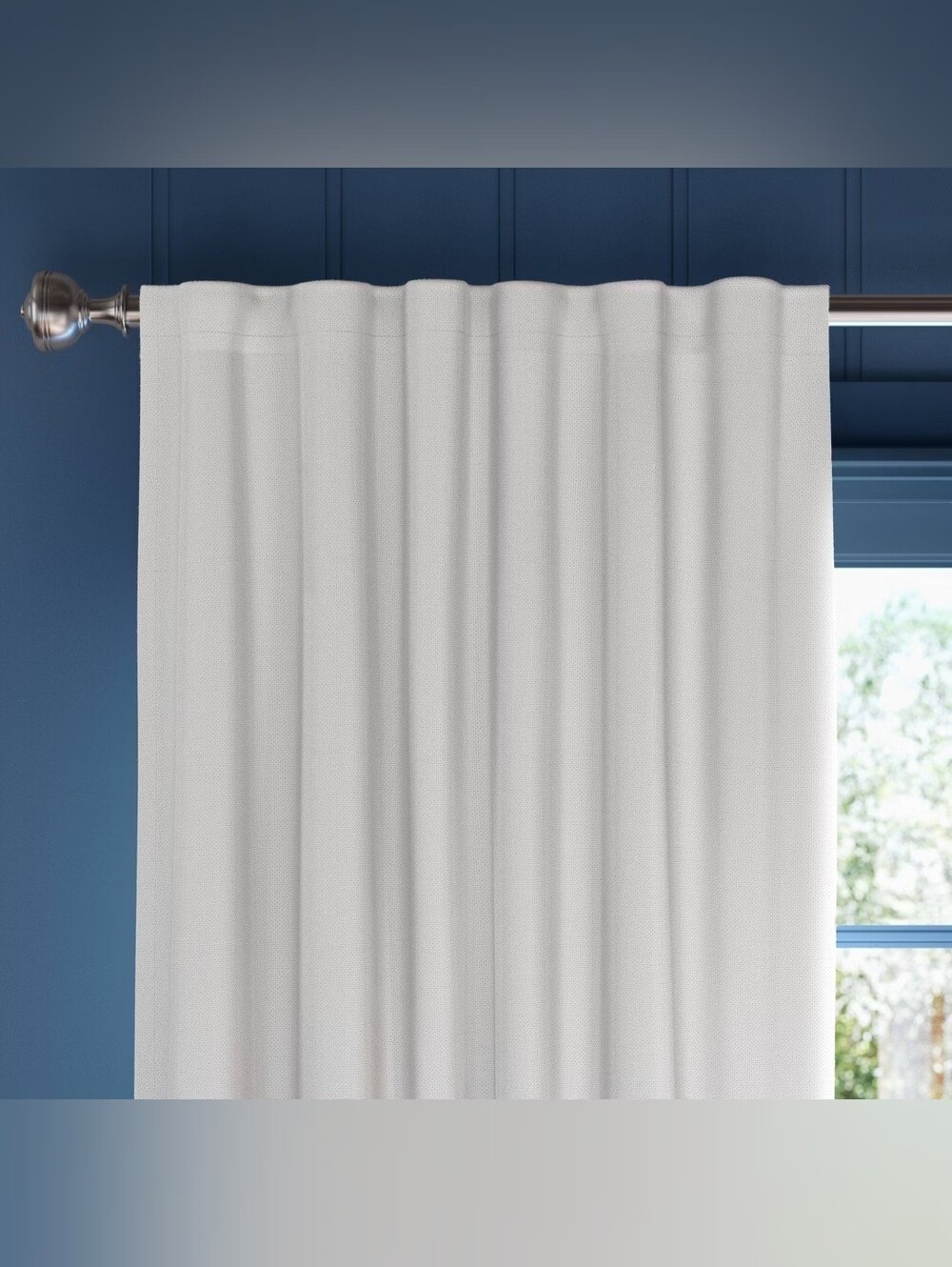 Threshold 2pk 50"x63" Blackout Aruba Curtain Panels Sour Cream